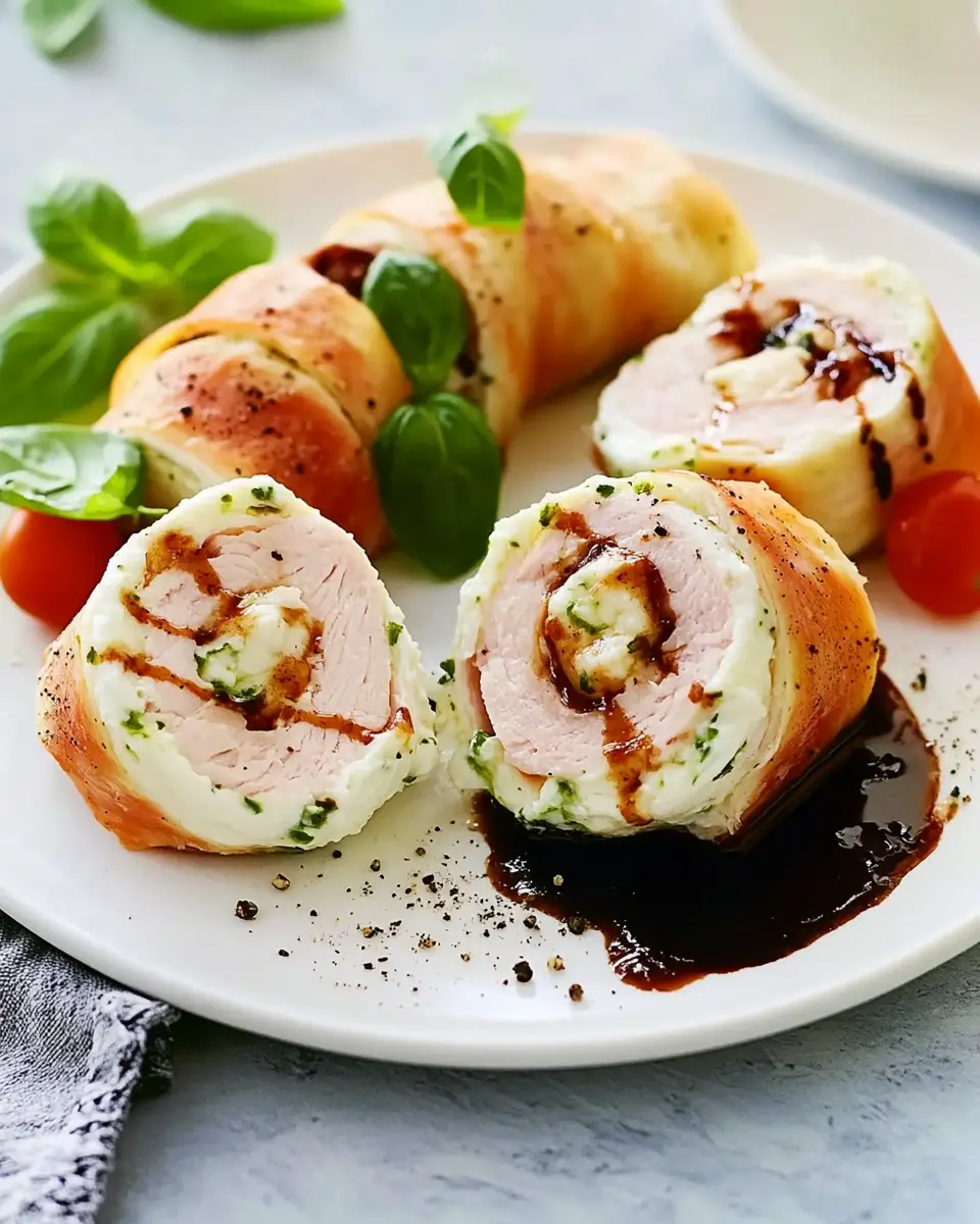 Mozzarella Puten Röllchen