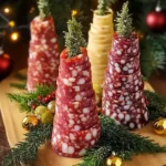 Festliche Salami-Weihnachtsbäume First Image First Image