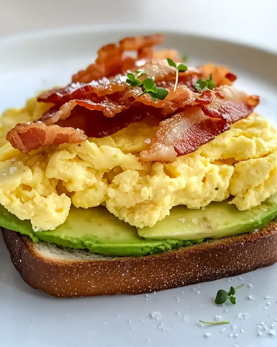 Avocado-Toast mit Rührei und Bacon: The Ultimate Comfort Meal