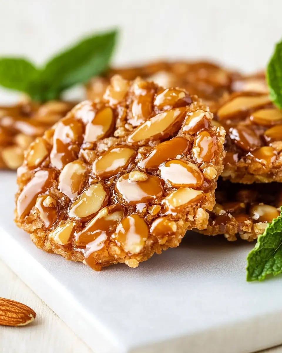 Krokant-Mandel Florentiner: Irresistibly Crunchy and Sweet!