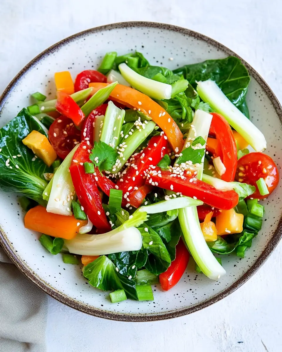 Pak Choi Salat: A Refreshing Twist for Easy Weeknight Meals
