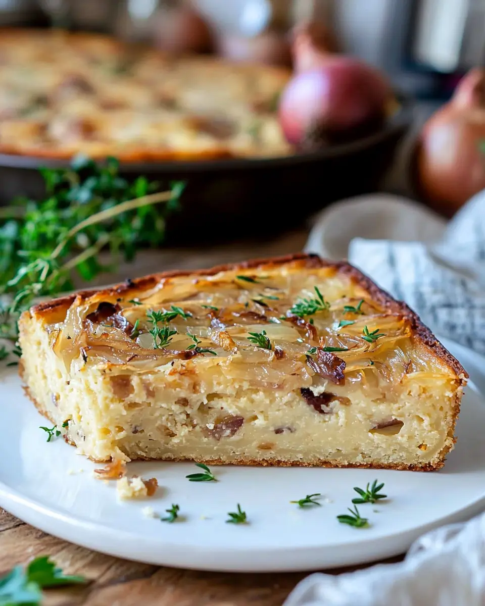 Saftiger Zwiebelkuchen vom Blech First Image First Image