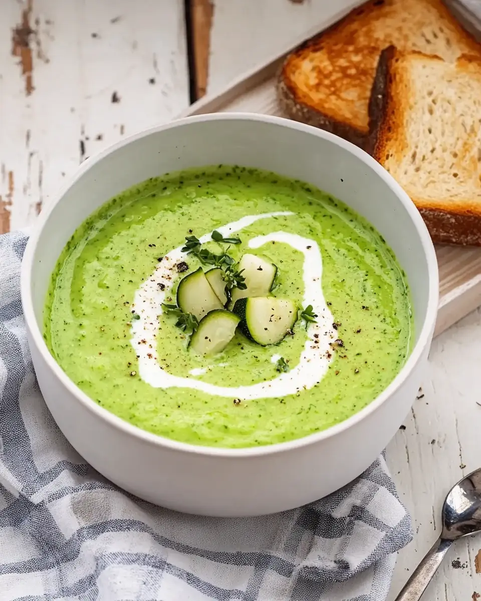 Vegane Zucchinisuppe: The Creamiest Soup You'll Crave