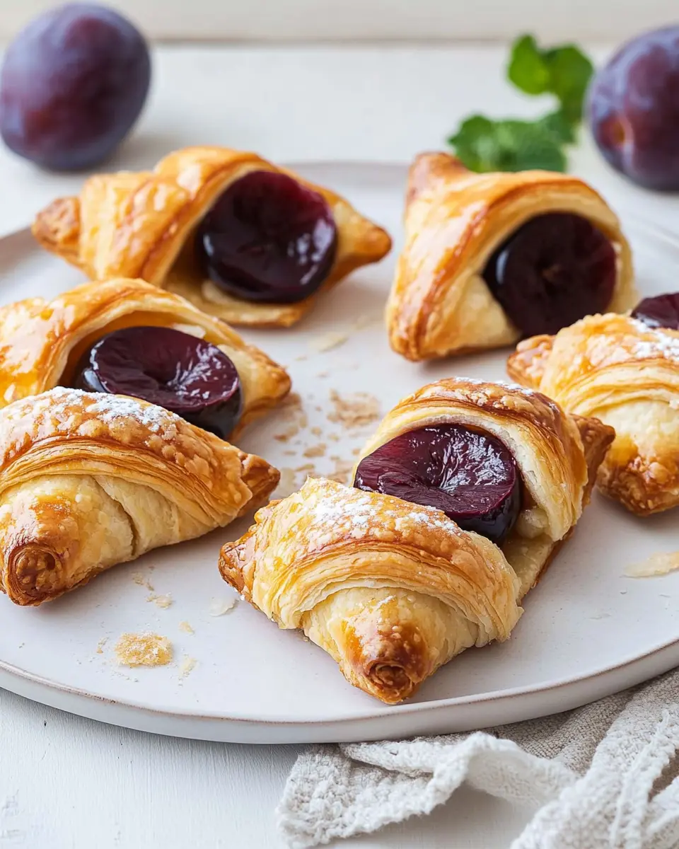 Blätterteigschiffchen mit Zwetschgen: Irresistibly Gooey Delights
