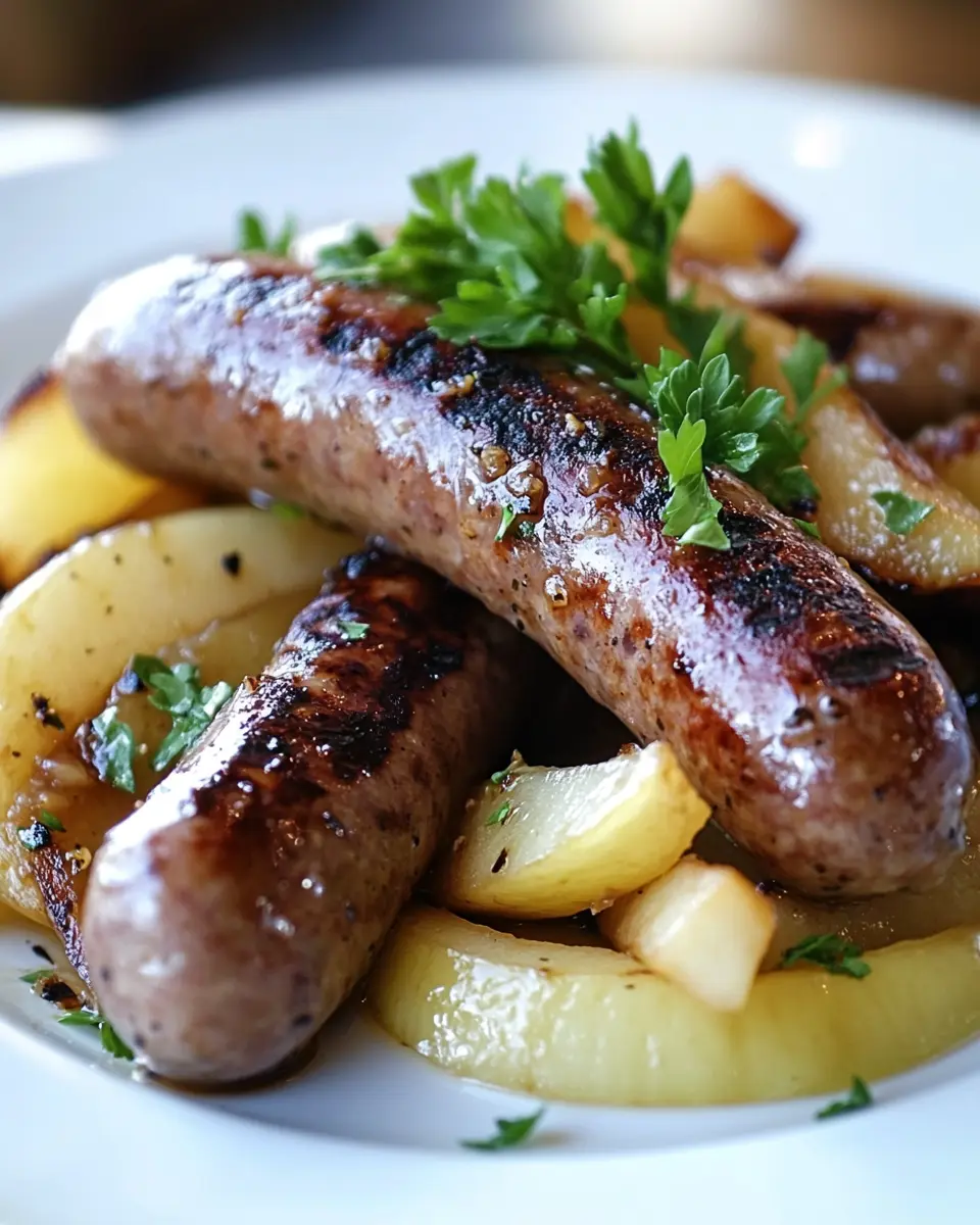 Bratwurst mit Apfel-Zwiebel-Pfanne: The Best Cozy Comfort Dish