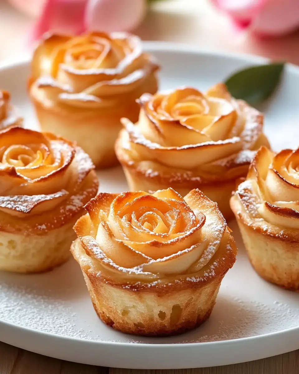 Apfelmuffins in Rosenform: Irresistibly Sweet and Beautiful