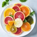 Obst-Carpaccio aus Zitrusfrüchten First Image First Image