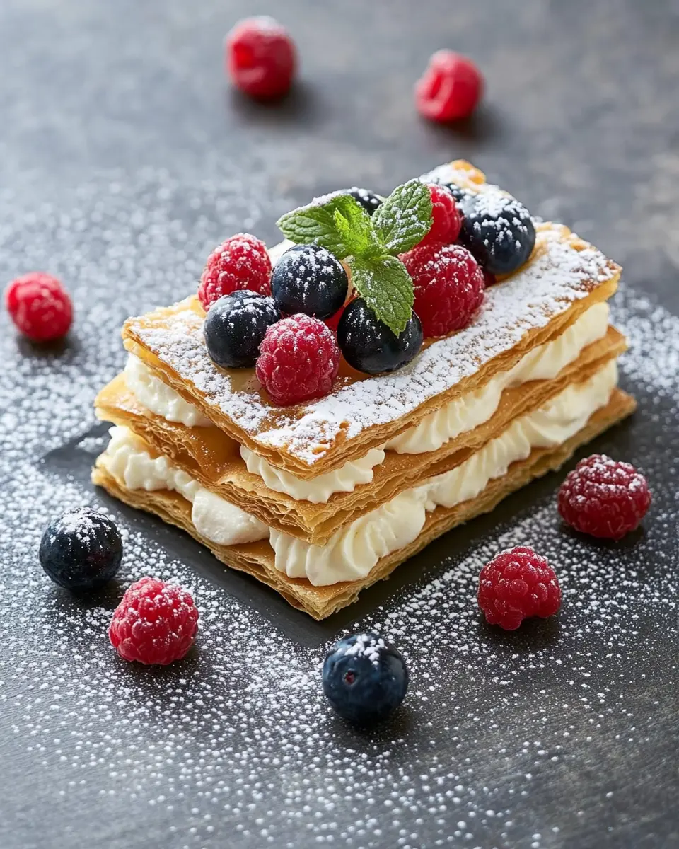 Mille-feuille mit Frischkäsecreme First Image First Image