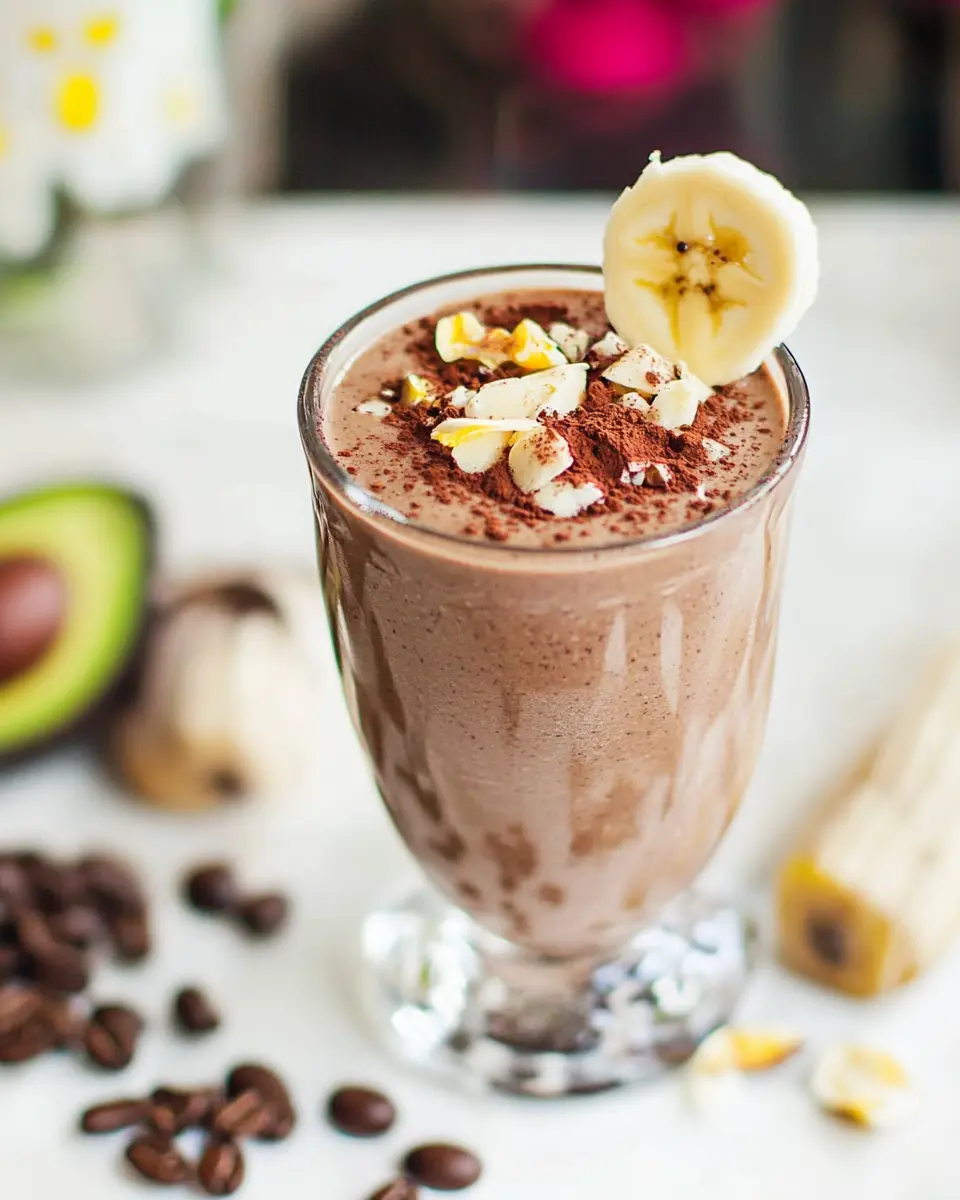 Kaffee Smoothie mit Banane und Avocado: Der bessere Energie-Kick