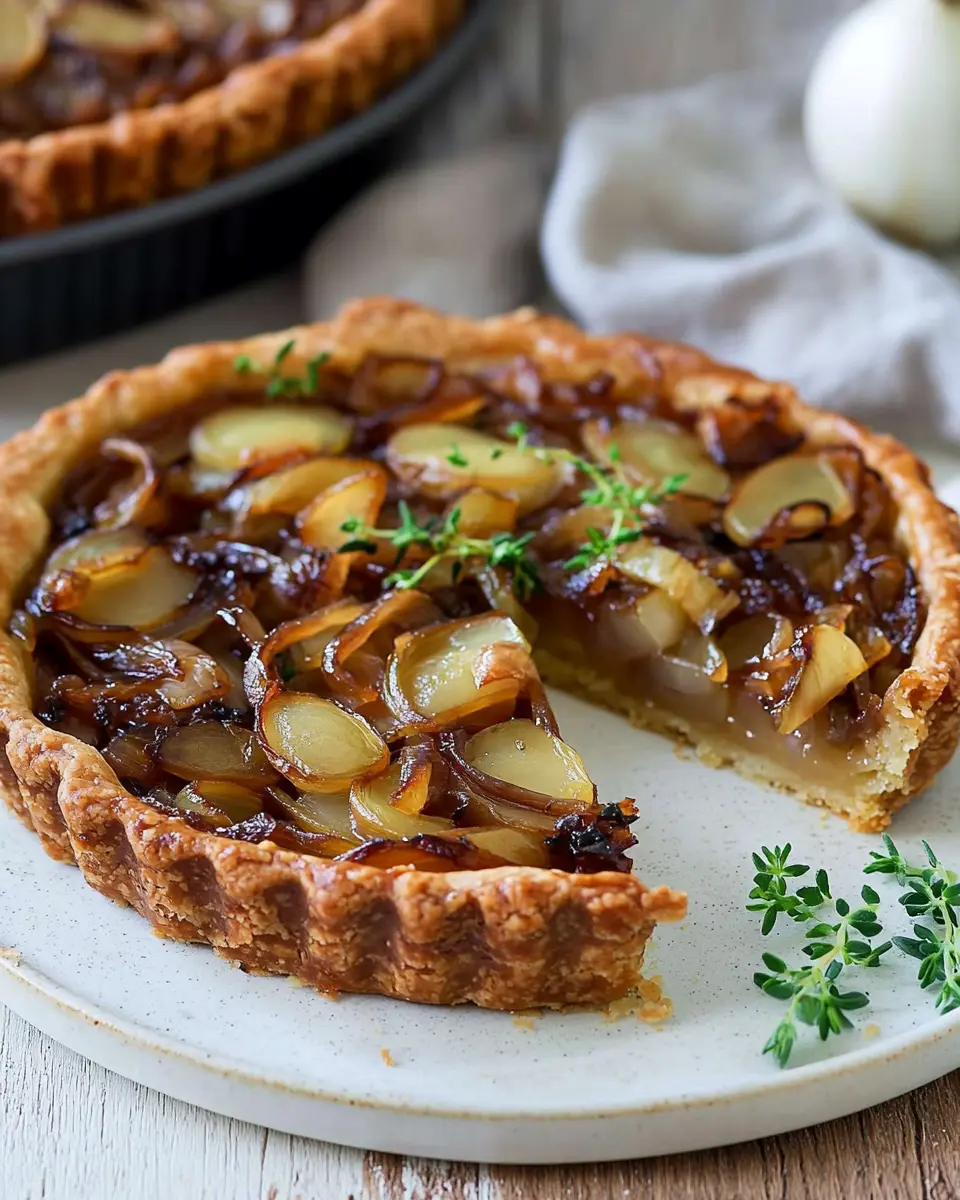 Veganer Zwiebelkuchen ohne Hefe: Easy Comfort Food Delight