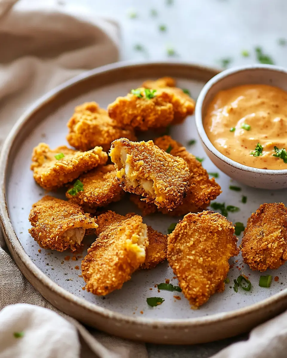 Vegane Chicken Nuggets: Crispy, Guilt-Free Mushroom Delight