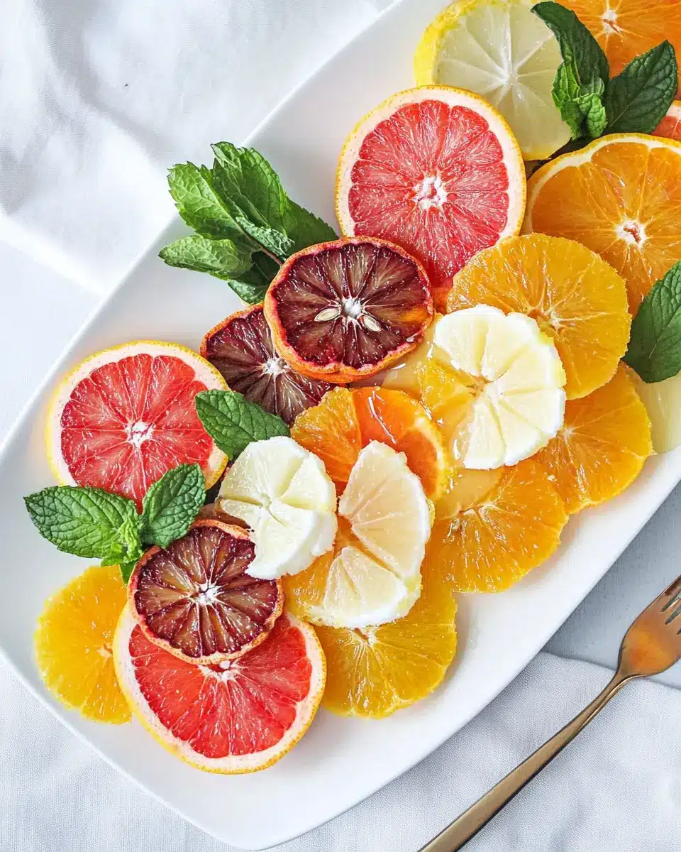 Obst-Carpaccio aus Zitrusfrüchten: Juicy Bliss on Your Plate