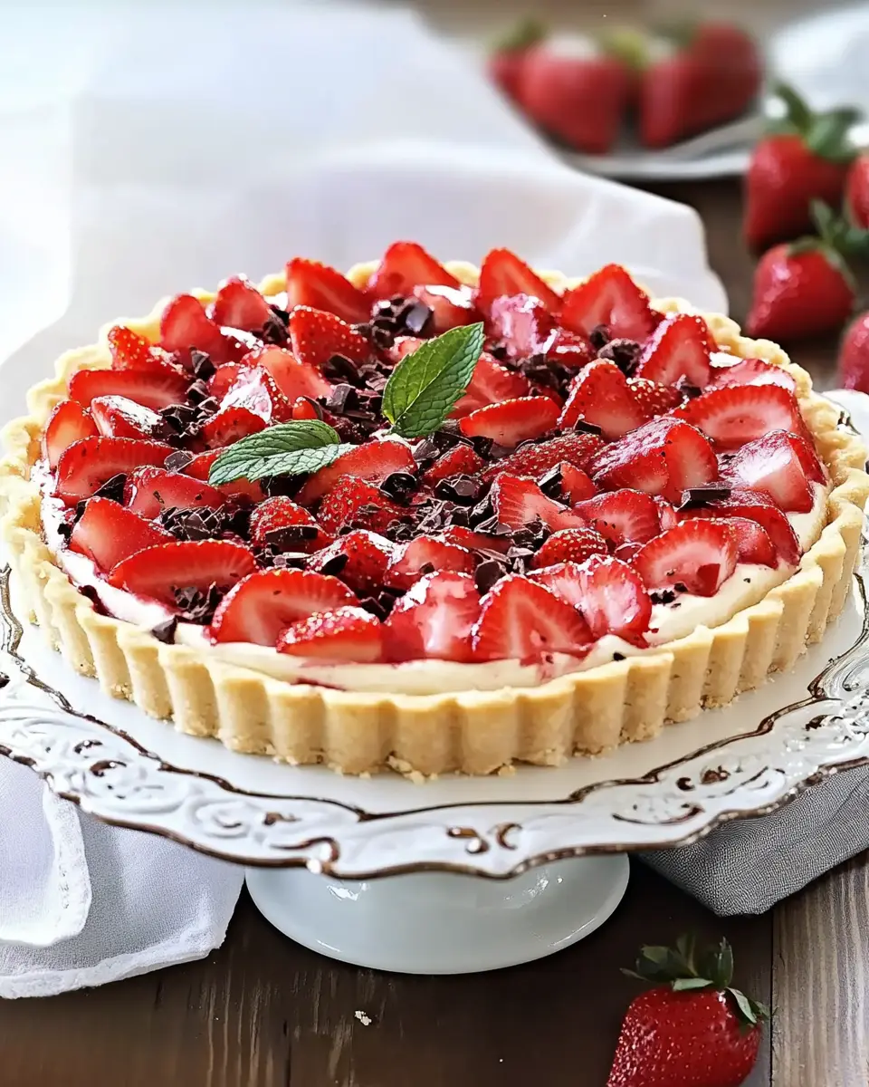 Stracciatella-Torte mit Erdbeeren: Indulge in Blissful Layers