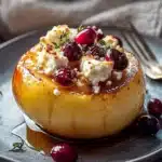 Bratapfel mit Feta, Honig und Cranberries First Image First Image