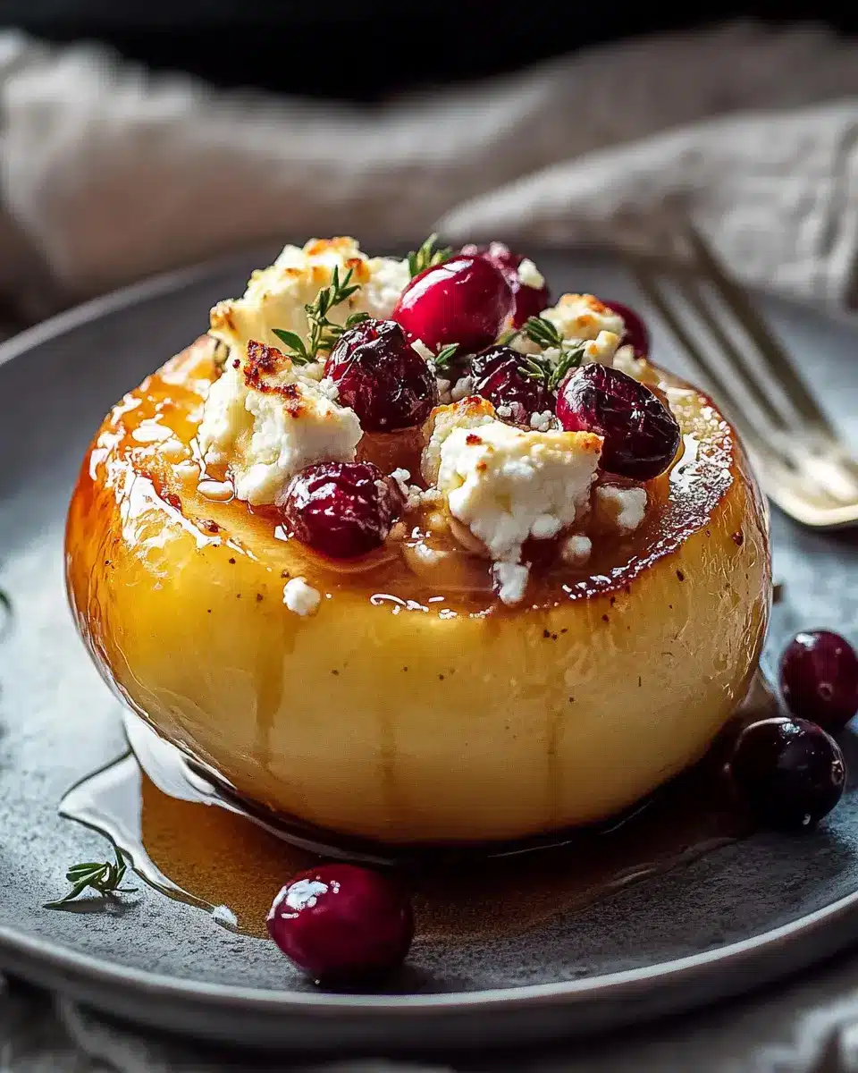 Bratapfel mit Feta