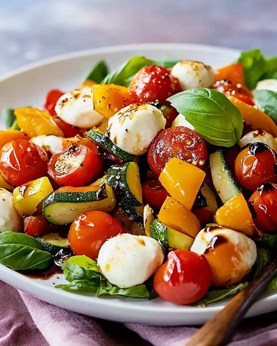 Ofengemüse-Salat mit Mozzarella: The Best Comforting Delight