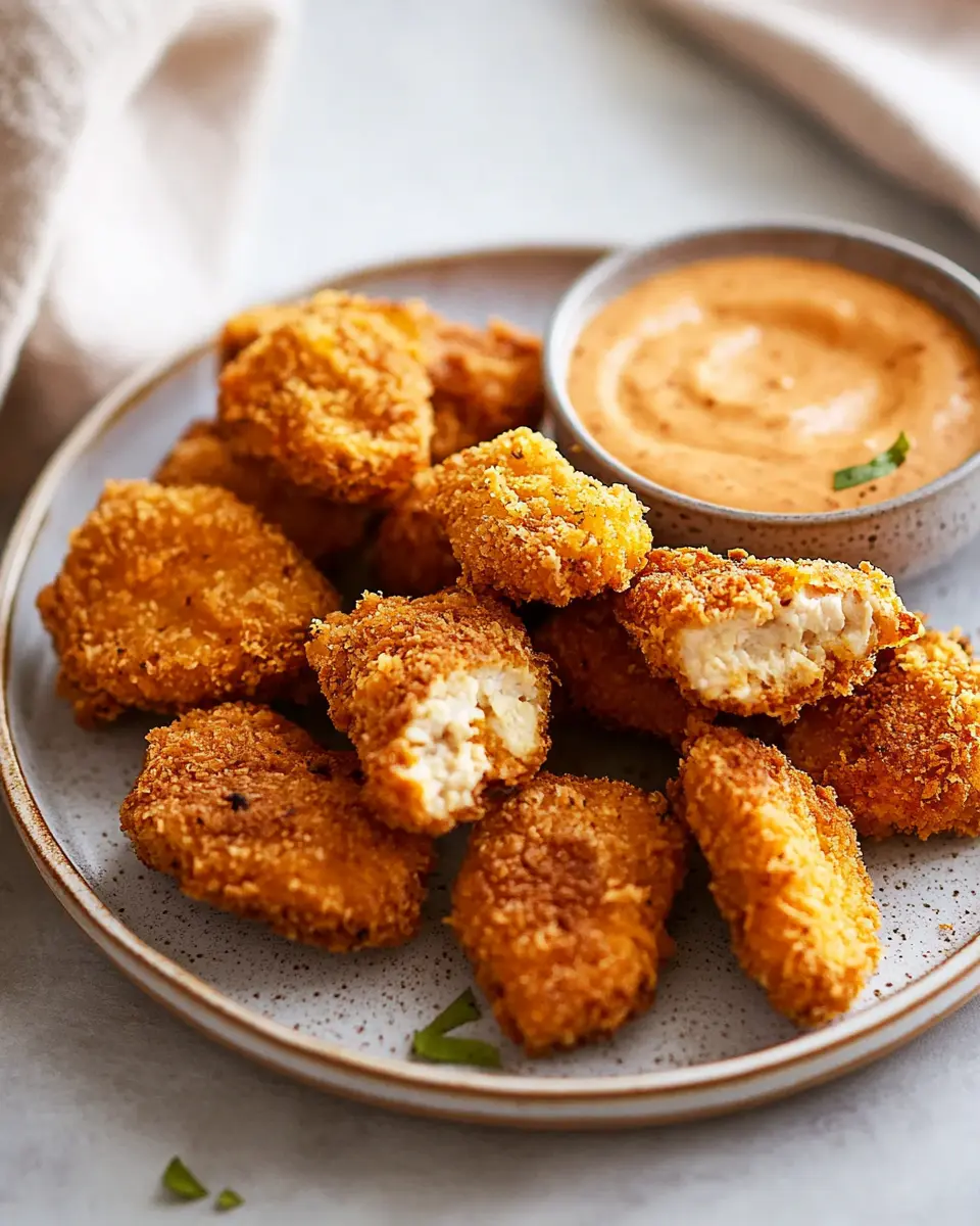 Vegane Chicken Nuggets: Crispy, Guilt-Free Mushroom Delight