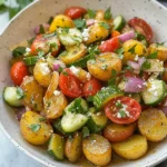 Griechischer Ofenkartoffelsalat mit Honig First Image First Image
