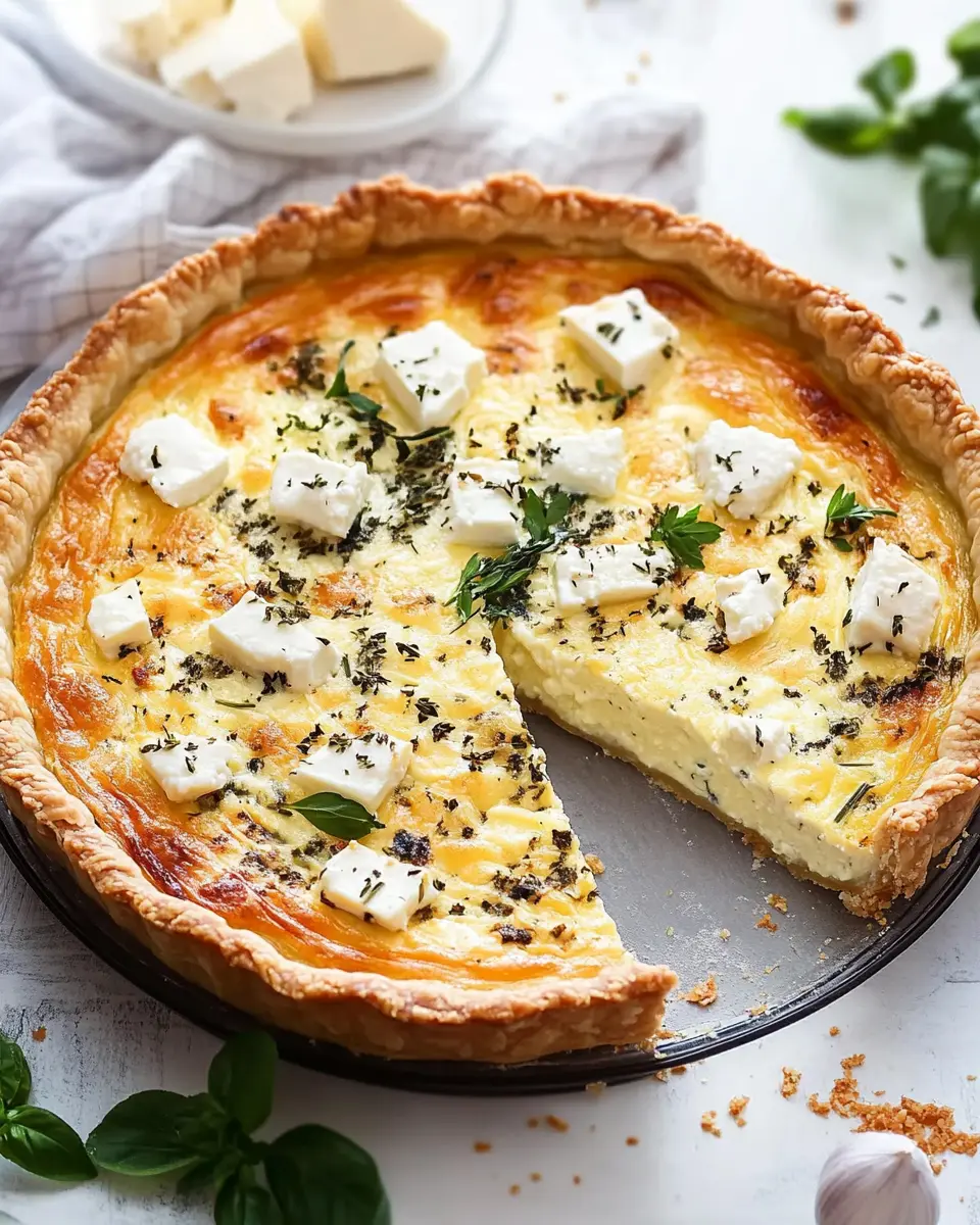 Weiße Käse Quiche: Indulgent Croissant Crust Delight!