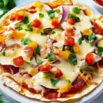 Schnelle Tortillapizza aus der Pfanne First Image First Image