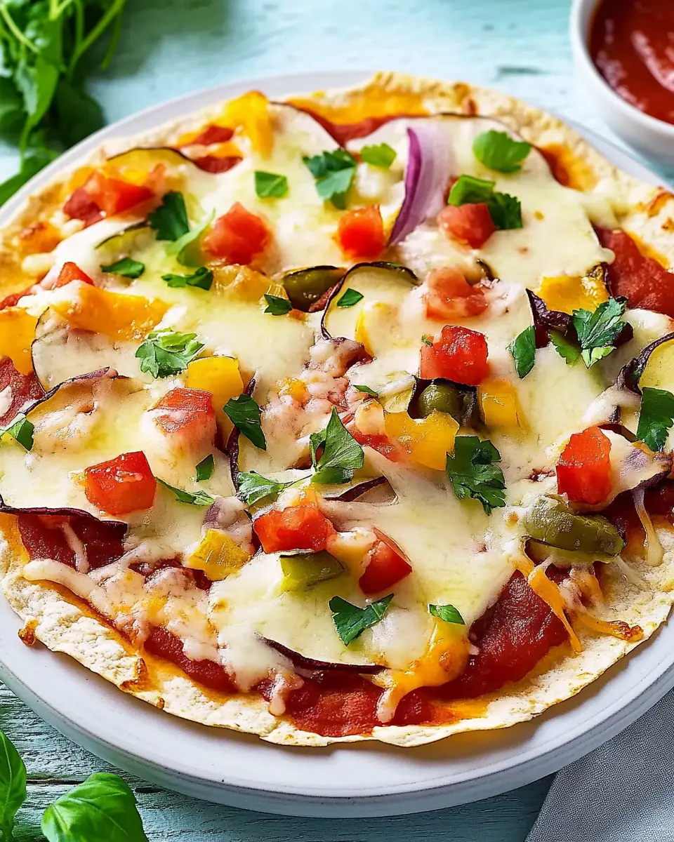 Schnelle Tortillapizza