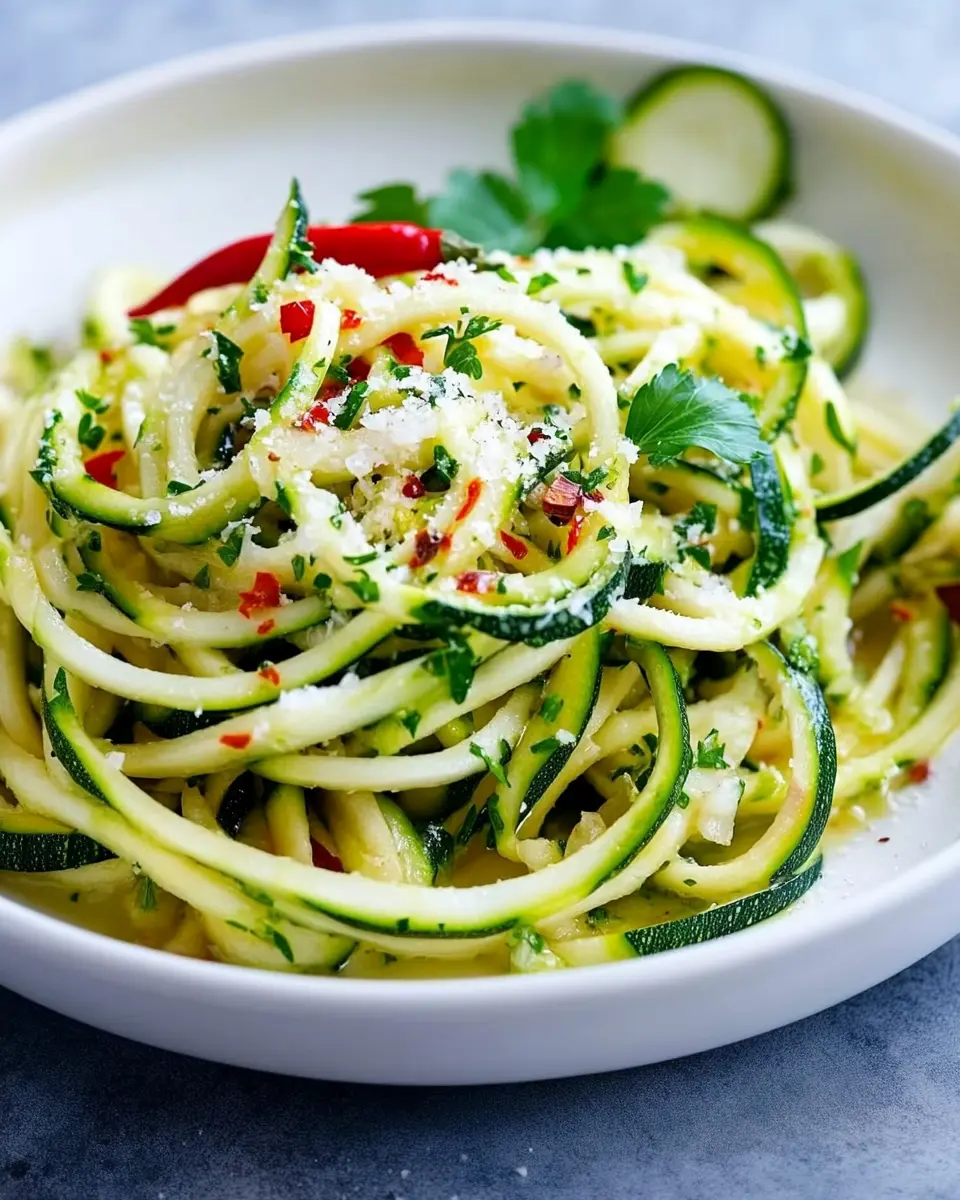 Zoodles mit Knoblauch und Chili: Indulgent Guilt-Free Delight