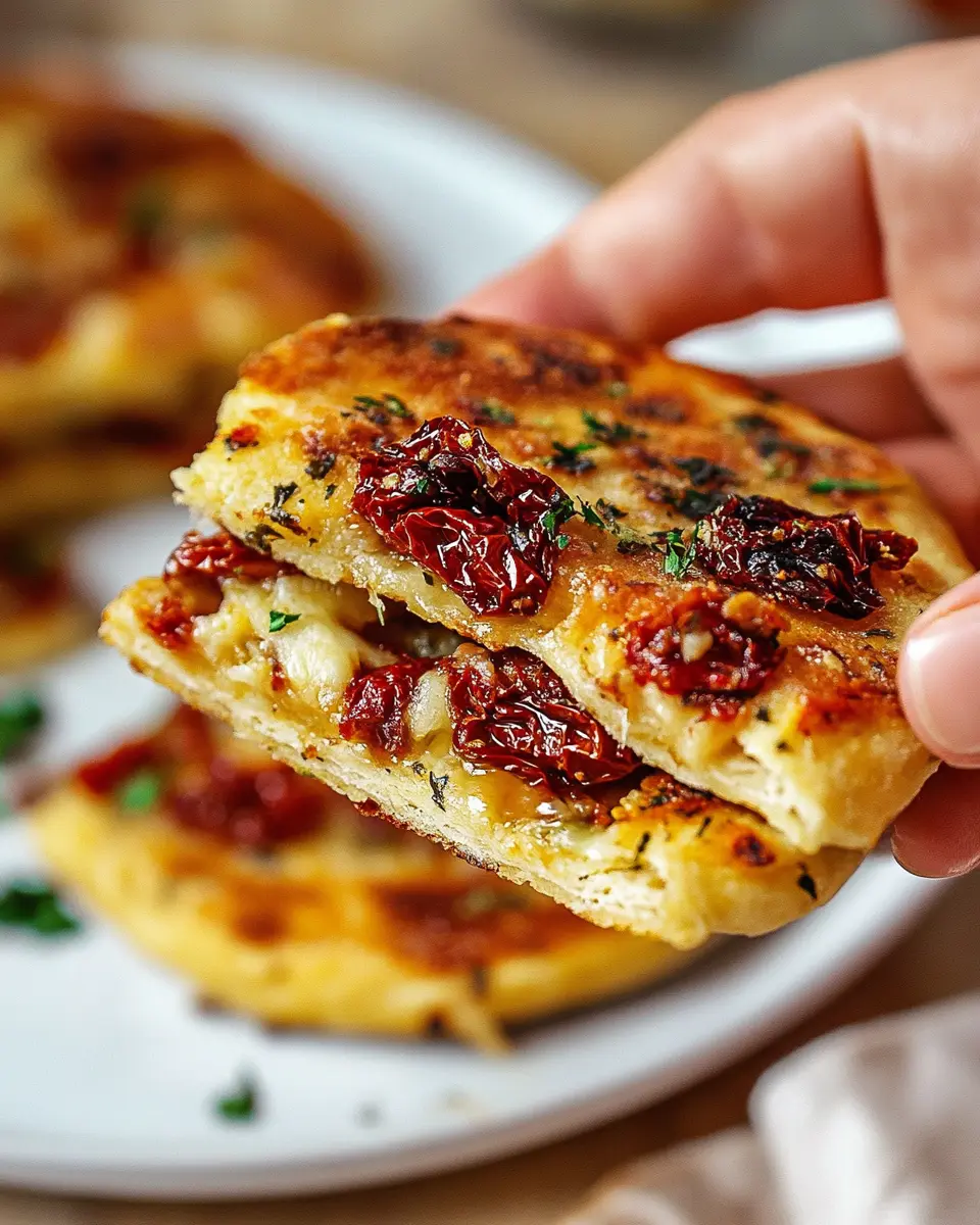 Gefülltes Pfannenbrot ohne Hefe: Quick, Easy, and Delicious!
