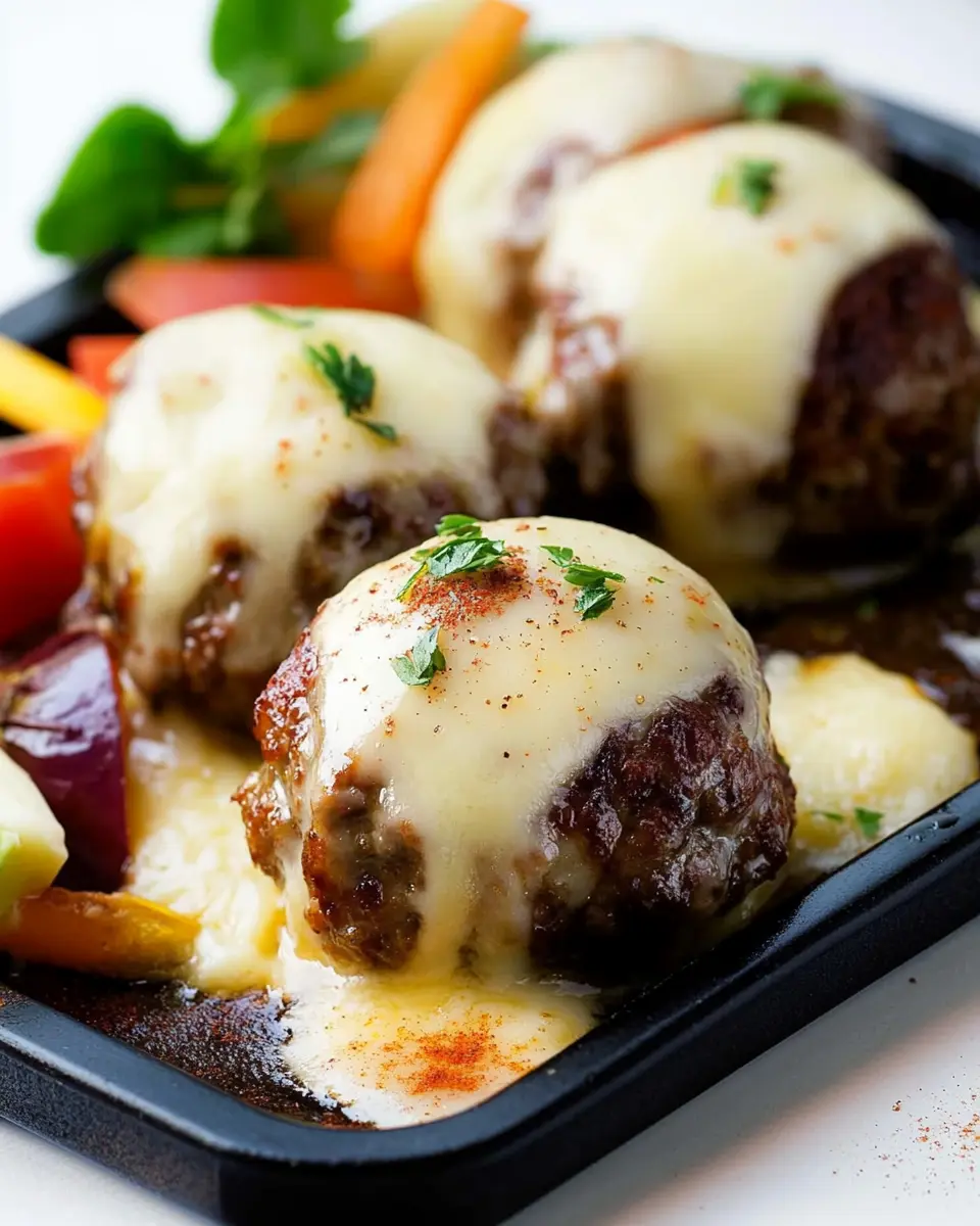 Hackbällchen Raclette
