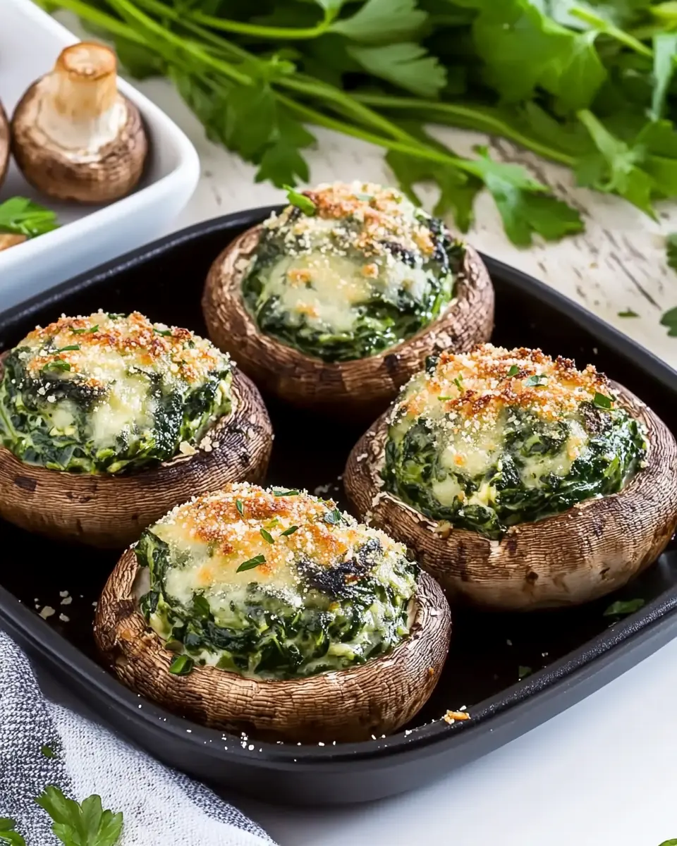 Gefüllte Champignons mit Spinat: The Best Comfort Dish Ever