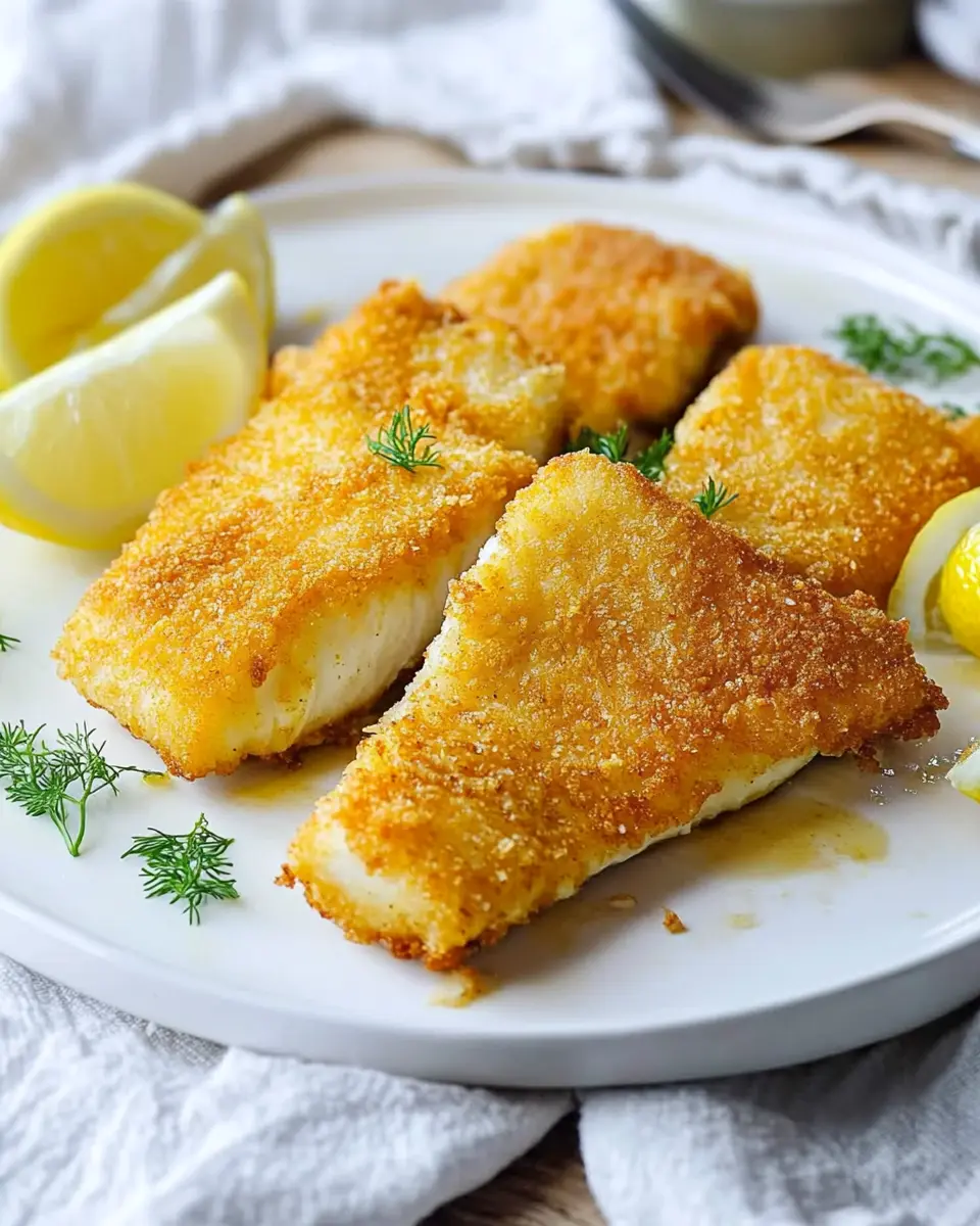 Backfisch aus der Heißluftfritteuse First Image First Image