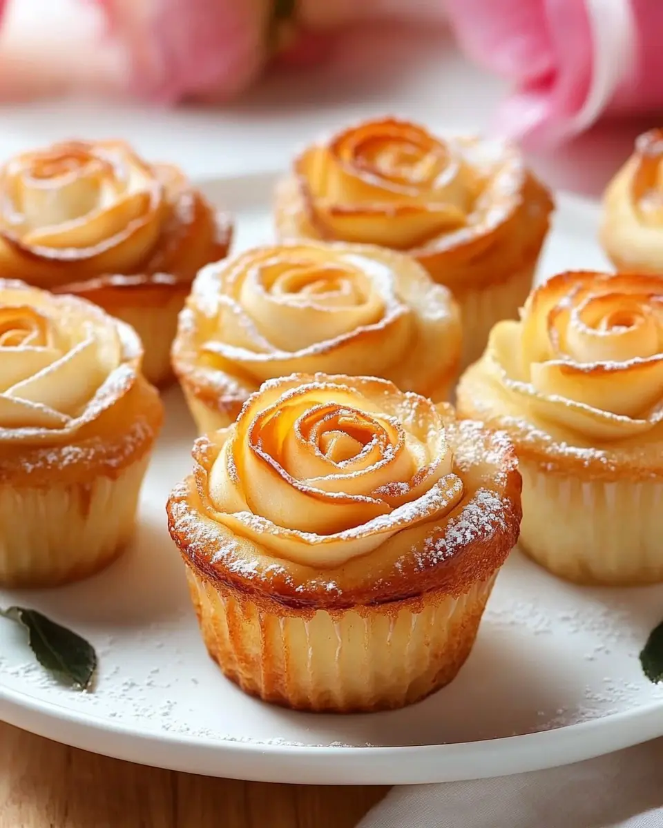 Apfelmuffins in Rosenform: Irresistibly Sweet and Beautiful