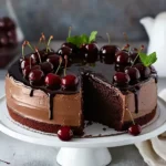 Schokotorte mit Amarenakirschen First Image First Image