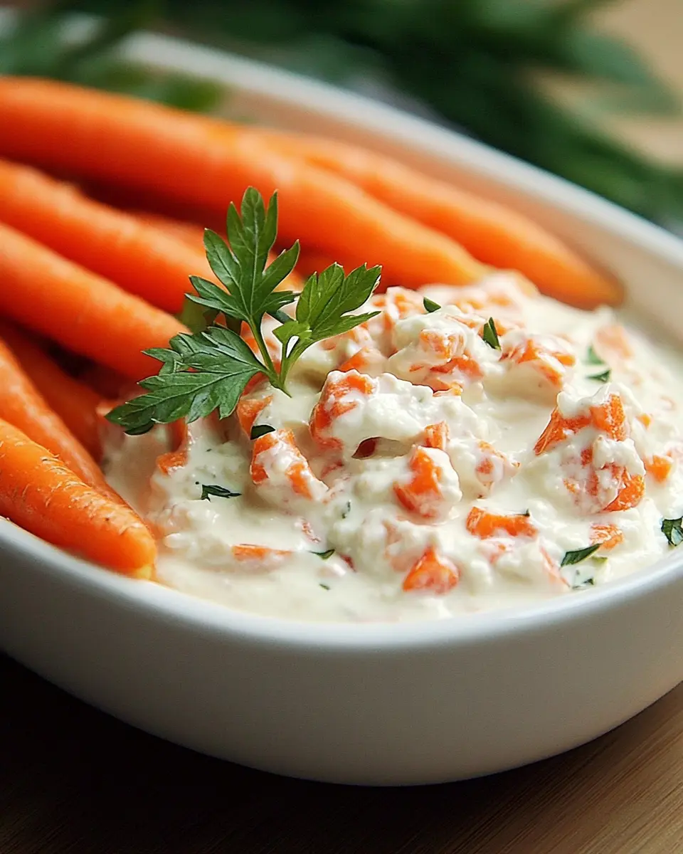 Karottensticks mit Joghurt-Dip
