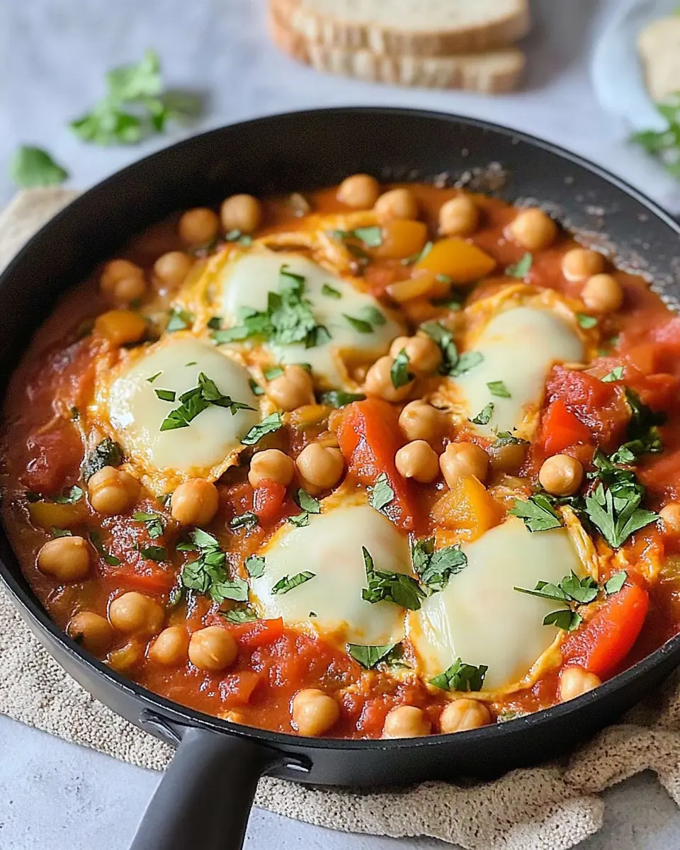 Shakshuka Rezept mit Kichererbsen | ohne Ei (vegan) First Image First Image