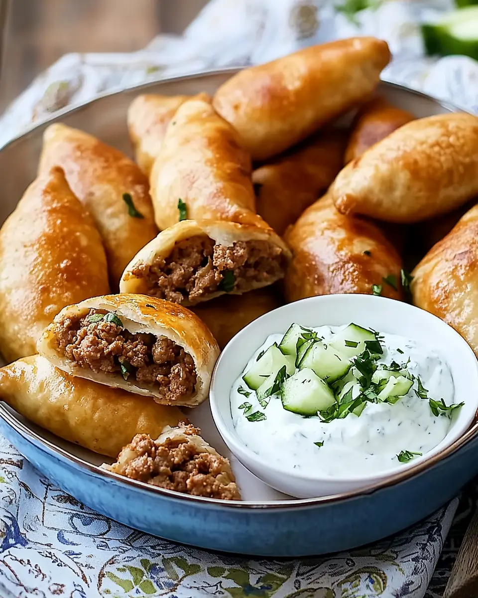 Piroggen mit Hackfüllung mit Gurken: Irresistibly Savory Goodness
