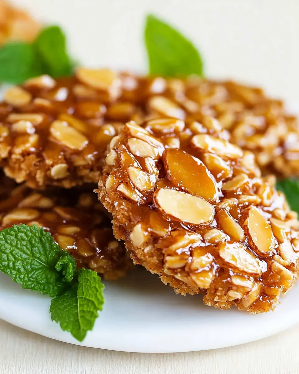 Krokant-Mandel Florentiner: Irresistibly Crunchy and Sweet!