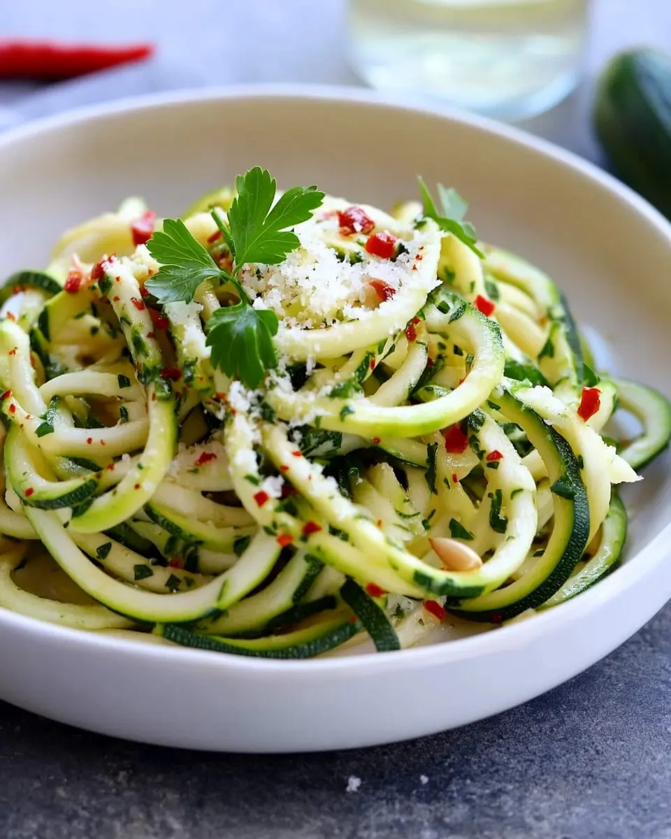 Zoodles mit Knoblauch und Chili: Indulgent Guilt-Free Delight