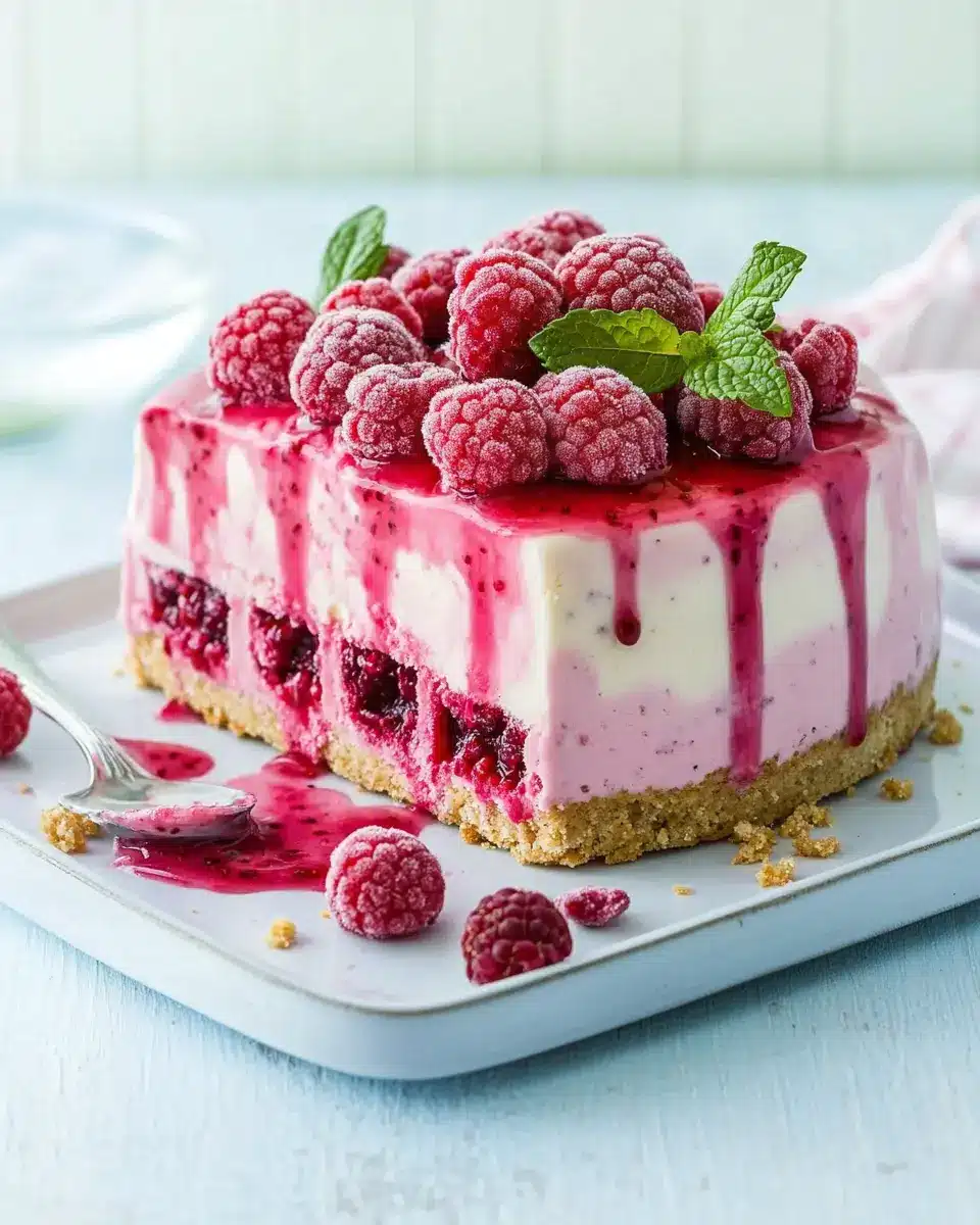 Himbeer-Eistorte mit Keksboden: Irresistibly Creamy Delight