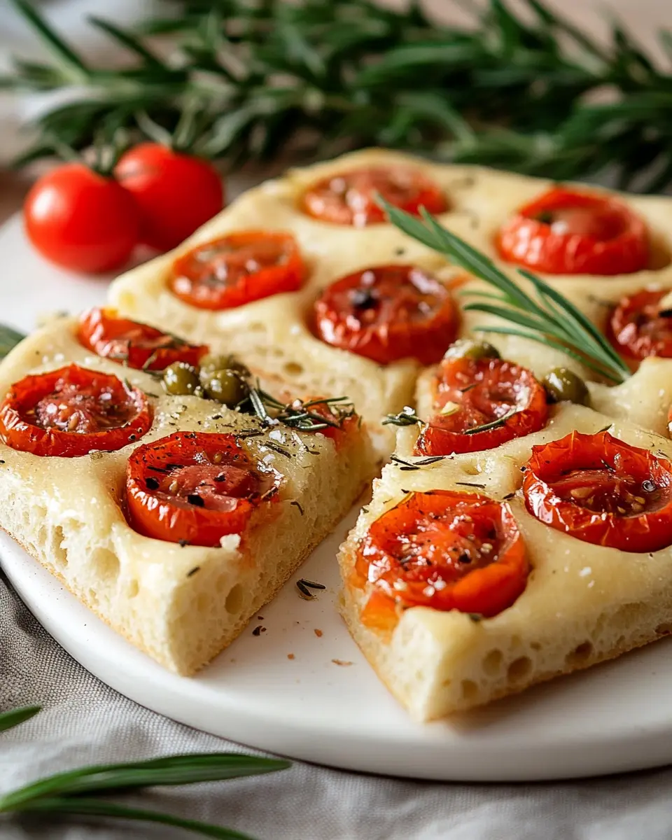 Focaccia mit Tomaten First Image First Image