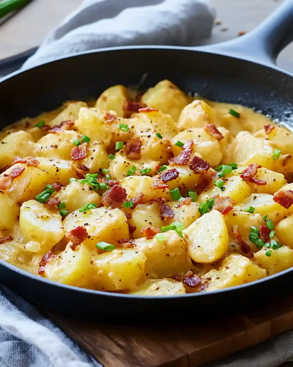 Kartoffelpfanne mit cremiger Sahnesoße: The Best Comfort Food