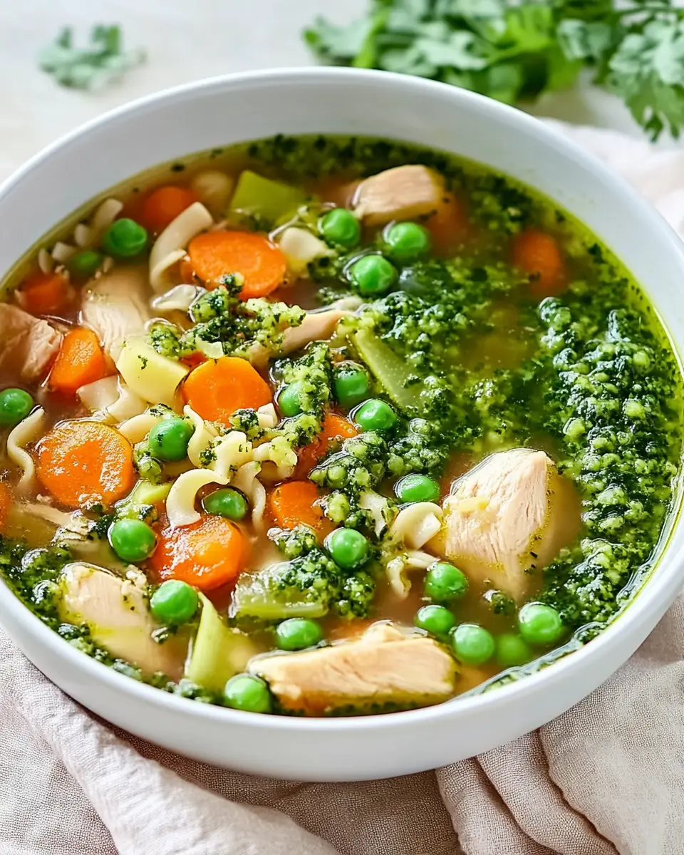 Hähnchen-Minestrone mit Erbsen-Pesto: A Cozy, Flavorful Escape