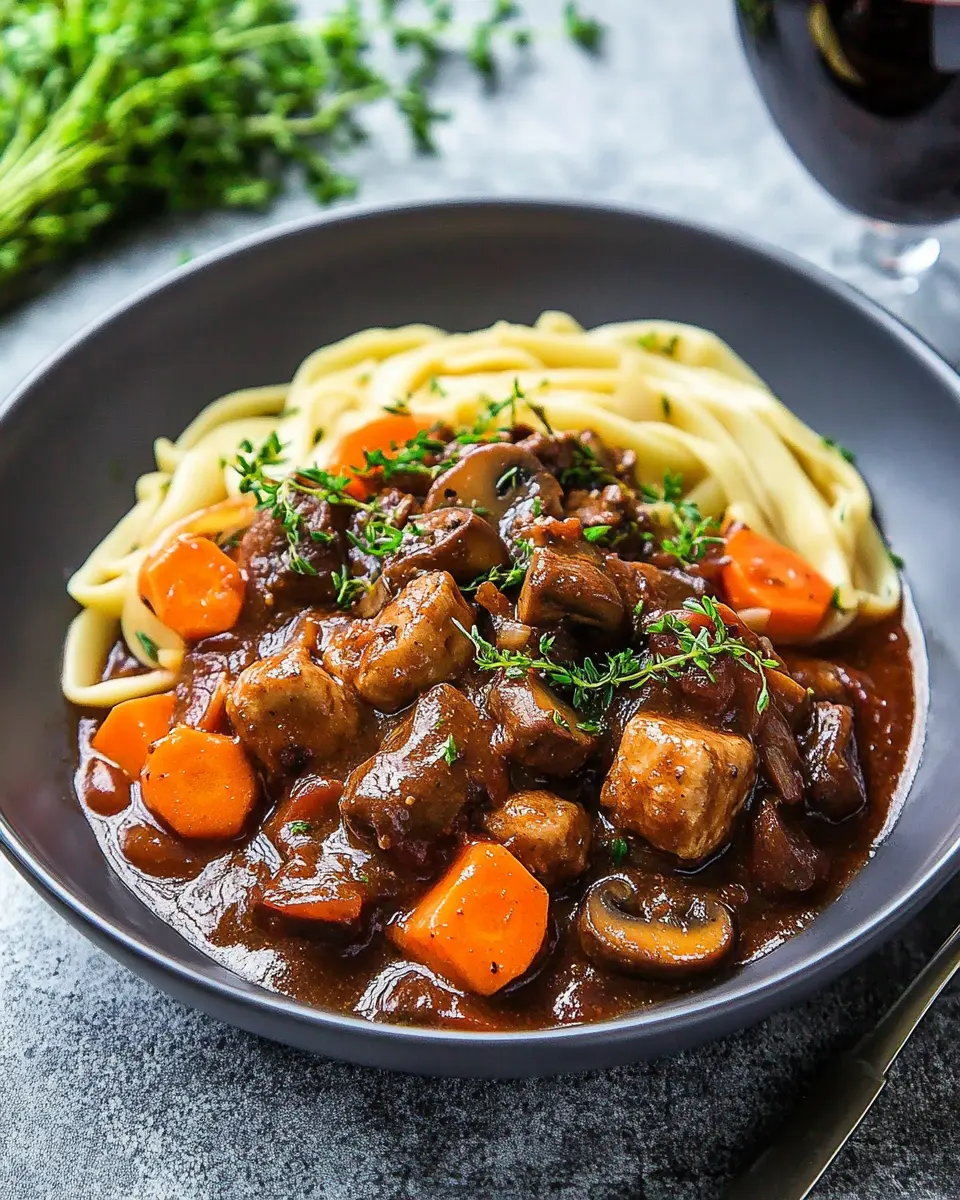 Boeuf Bourguignon Vegan: Indulgent and Comforting Delight