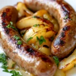 Bratwurst mit Apfel-Zwiebel-Pfanne First Image First Image