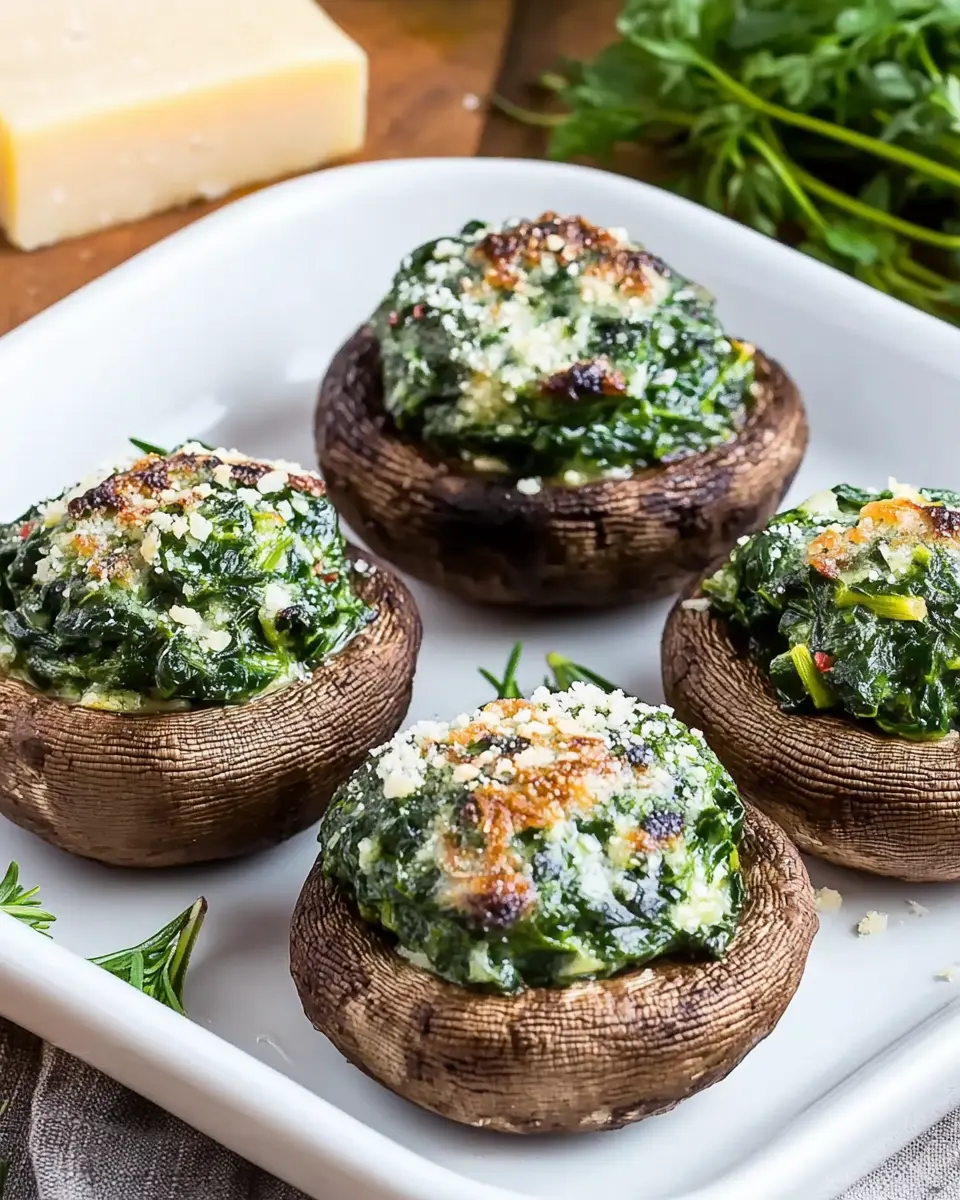 Gefüllte Champignons mit Spinat: The Best Comfort Dish Ever