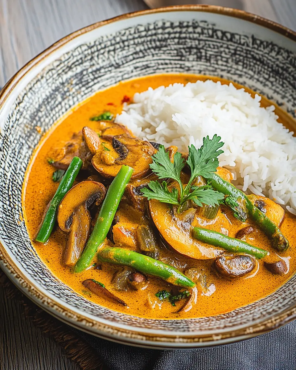 Cremiges Masala mit Pilzen und grünen Bohnen: Einfach unwiderstehlich!