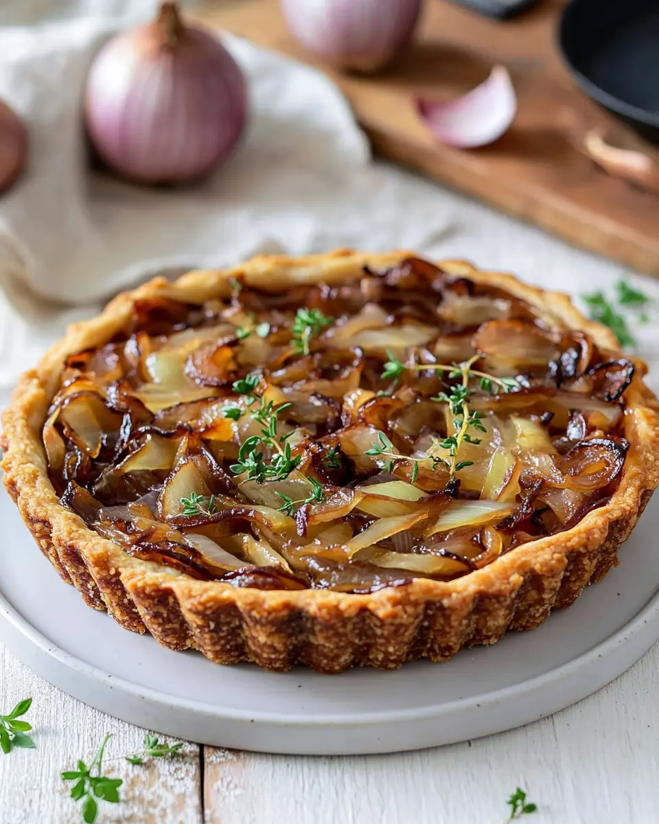 Veganer Zwiebelkuchen ohne Hefe First Image First Image
