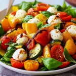 Ofengemüse-Salat mit Mozzarella First Image First Image
