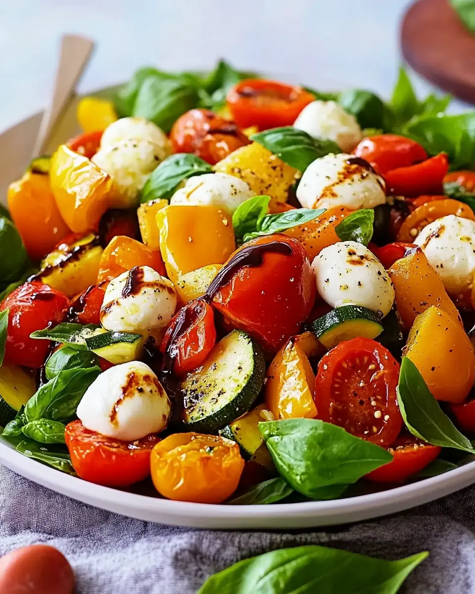 Ofengemüse-Salat mit Mozzarella First Image First Image