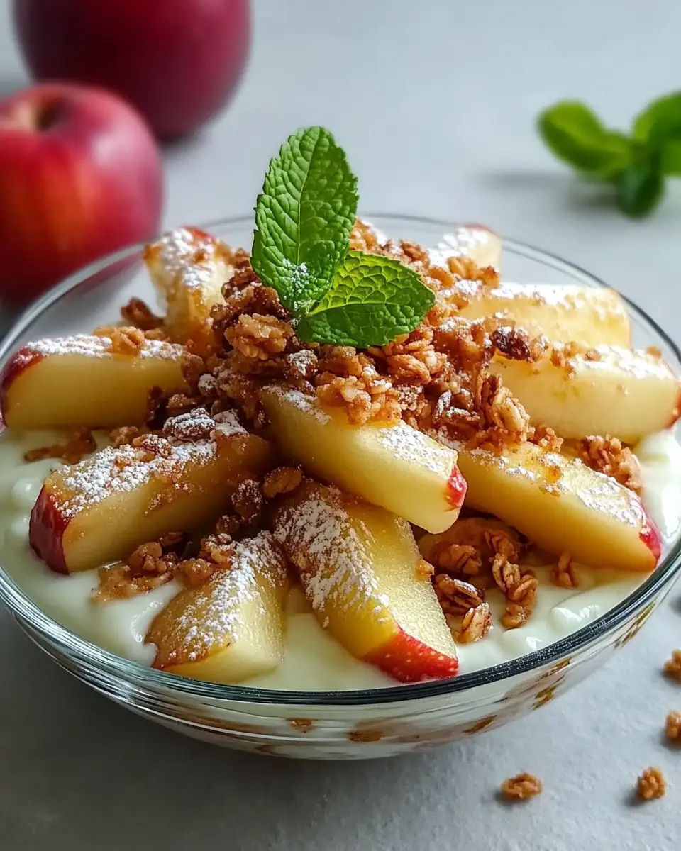 Apfel Joghurt Frühstück schnell First Image First Image