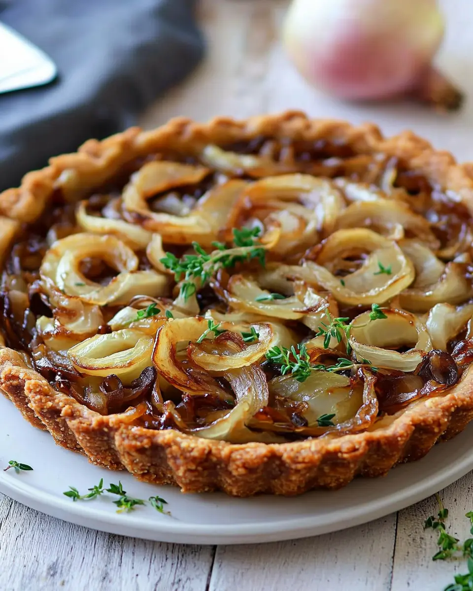 Veganer Zwiebelkuchen ohne Hefe: Easy Comfort Food Delight